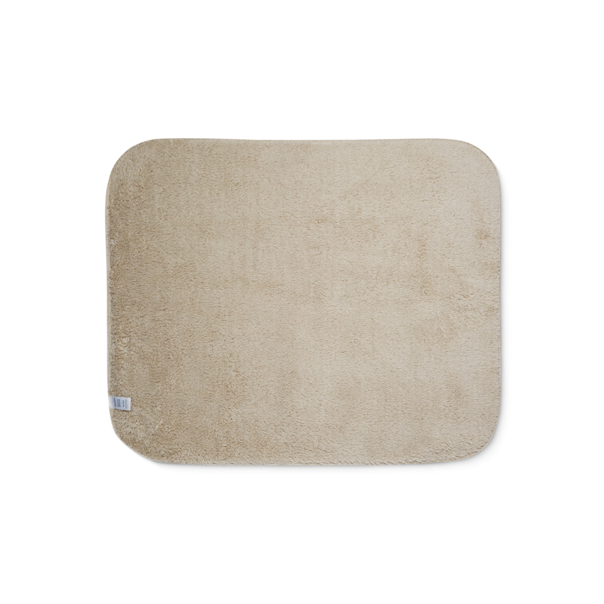 Personalized cream baby blanket with name and a bee, beige sherpa fleece back